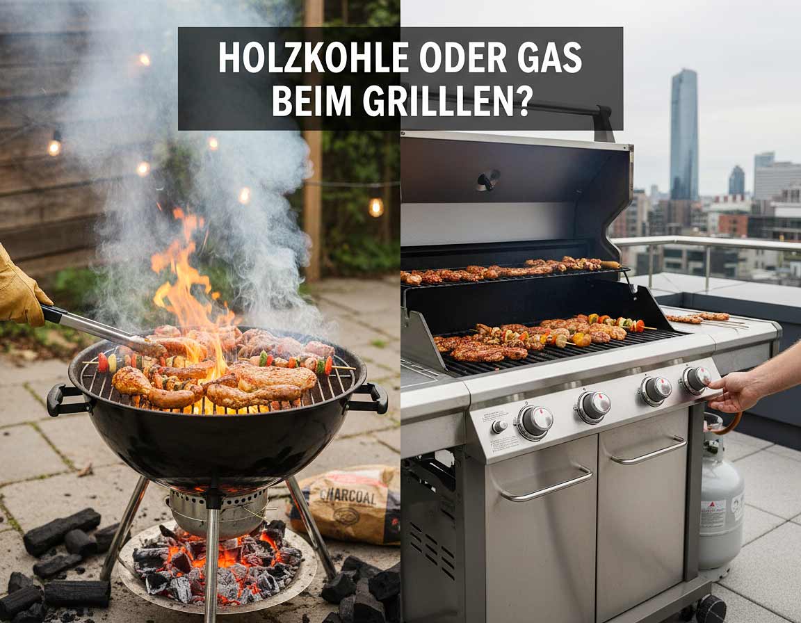 Du betrachtest gerade Holzkohle oder Gas – welche Methode gewinnt beim Grillen?