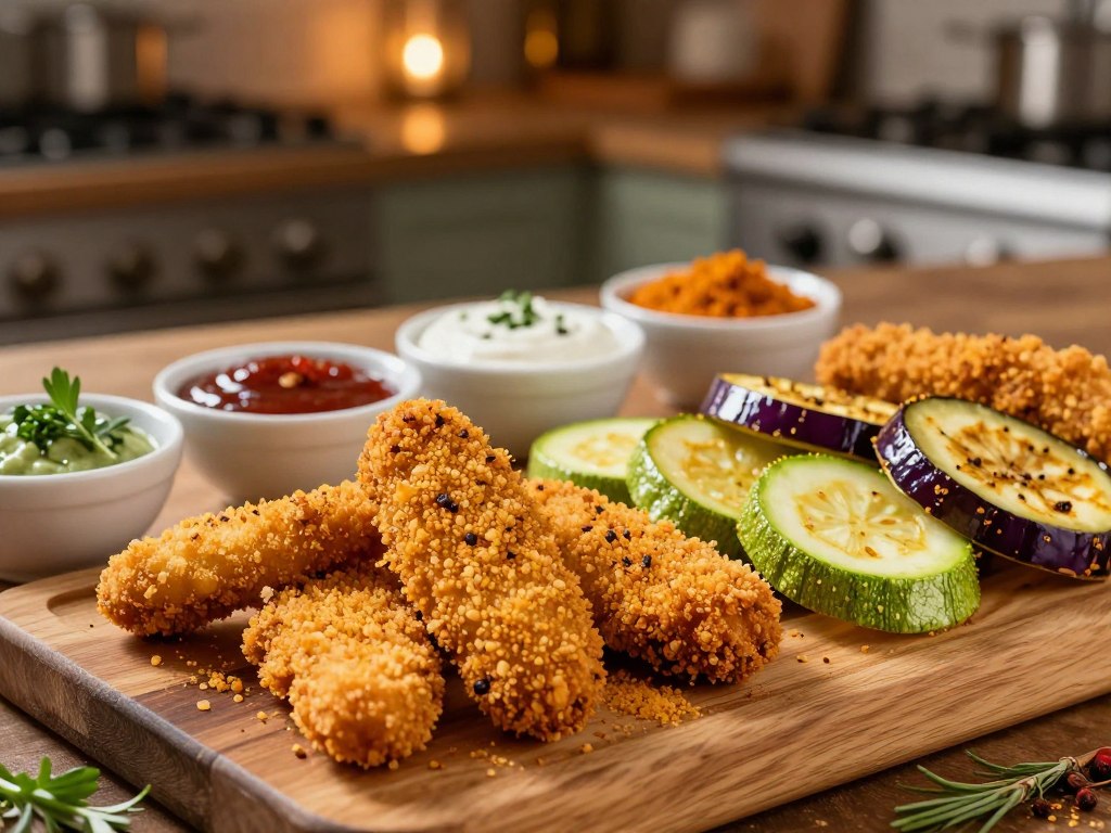 Kreative Paniervarianten mit Panko und gewürzter Panade