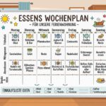 Essens Wochenplan für die Ferienwohnung