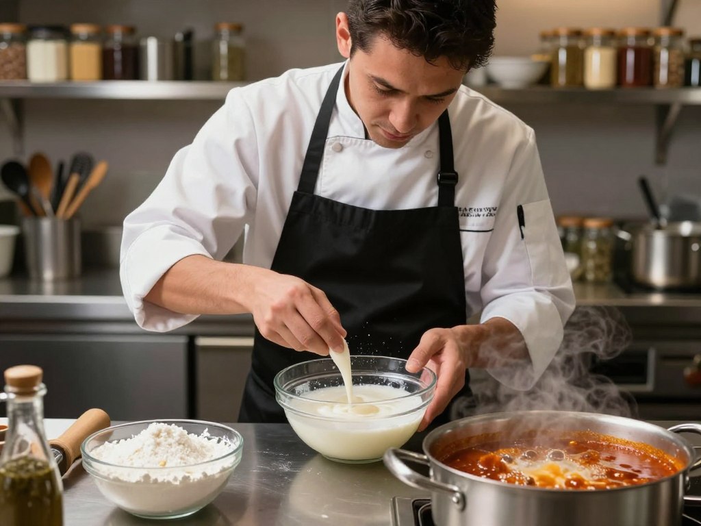 Klumpen vermeiden beim Binden mit Stärke Klumpen vermeiden beim Binden mit Stärke